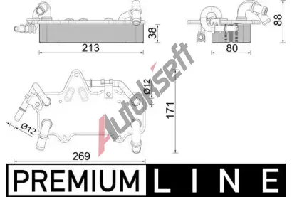 MAHLE Chladi oleje automatick pevodovky MAO CLC 283 000P, CLC 283 000P