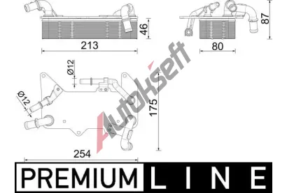 MAHLE Chladi oleje automatick pevodovky MAO CLC 287 000P, CLC 287 000P