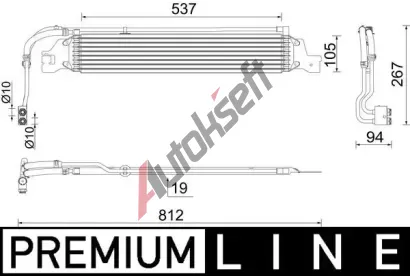MAHLE Chladi oleje automatick pevodovky MAO CLC 288 000P, CLC 288 000P