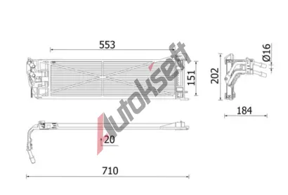 MAHLE Chladi oleje automatick pevodovky MAO CLC 306 000P, CLC 306 000P