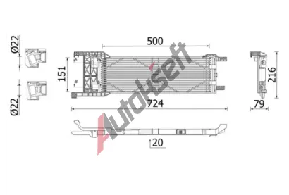 MAHLE Chladi oleje automatick pevodovky MAO CLC 325 000P, CLC 325 000P