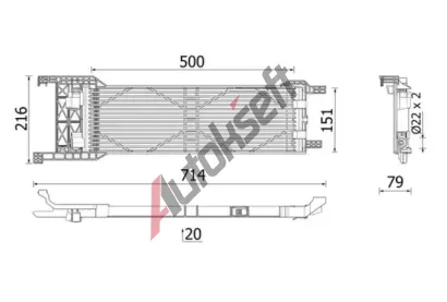 MAHLE Chladi oleje automatick pevodovky MAO CLC 330 000P, CLC 330 000P