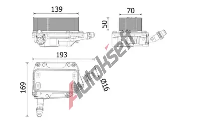 MAHLE Chladi� oleje automatick� p�evodovky MAO CLC 351 000P, CLC 351 000P