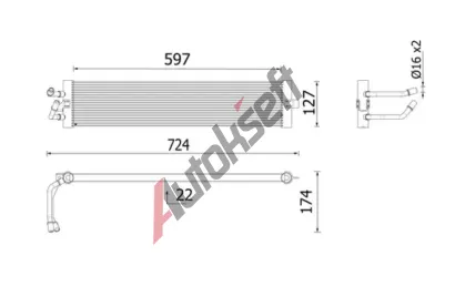 MAHLE Chladi oleje automatick pevodovky MAO CLC 399 000P, CLC 399 000P