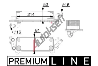 MAHLE Chladi oleje automatick pevodovky MAO CLC 77 000P, CLC 77 000P