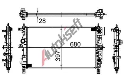 MAHLE Chladi vody MAO CR 1011 000S, CR 1011 000S