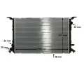 MAHLE Chladi vody MAO CR 1023 000P, CR 1023 000P