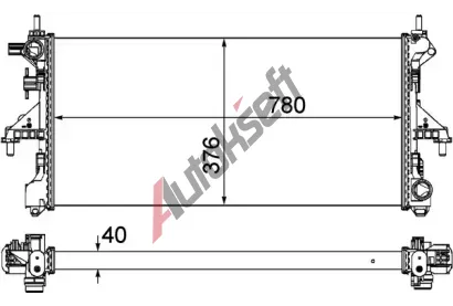MAHLE Chladi vody MAO CR 1034 000P, CR 1034 000P