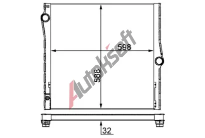 MAHLE Chladi vody MAO CR 1050 000S, CR 1050 000S