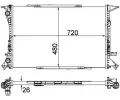 MAHLE Chladi vody MAO CR 1060 000P, CR 1060 000P