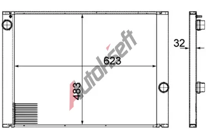 MAHLE Chladi vody MAO CR 1067 000P, CR 1067 000P