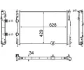 Chladi vody MAHLE ‐ MAO CR 1076 000S