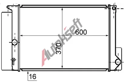 MAHLE Chladi vody MAO CR 1078 000S, CR 1078 000S