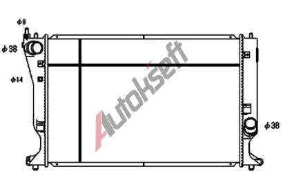 MAHLE Chladi vody MAO CR 1080 000S, CR 1080 000S