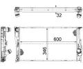 MAHLE Chladi vody MAO CR 1083 000S, CR 1083 000S