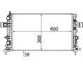 MAHLE Chladi vody MAO CR 1091 000S, CR 1091 000S