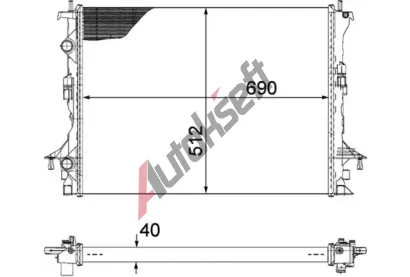 MAHLE Chladi vody MAO CR 1092 000P, CR 1092 000P