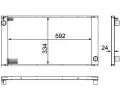 MAHLE Chladi vody MAO CR 1095 000P, CR 1095 000P