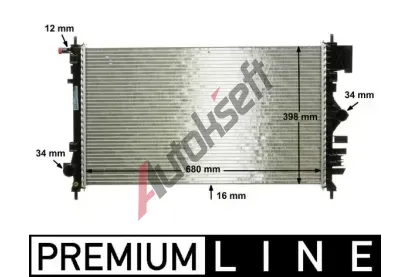 MAHLE Chladi vody MAO CR 1097 000P, CR 1097 000P