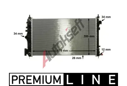 MAHLE Chladi vody MAO CR 1101 000P, CR 1101 000P