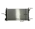 MAHLE Chladi vody MAO CR 1101 000P, CR 1101 000P