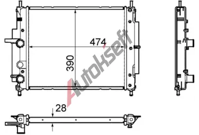 MAHLE Chladi vody MAO CR 1107 000P, CR 1107 000P