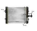MAHLE Chladi vody MAO CR 1114 000S, CR 1114 000S