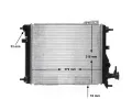 MAHLE Chladi vody MAO CR 1115 000S, CR 1115 000S