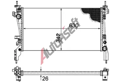MAHLE Chladi vody MAO CR 1120 000P, CR 1120 000P