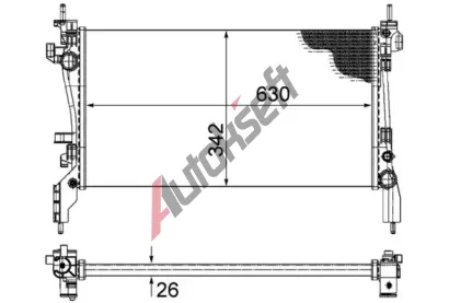 MAHLE Chladi vody MAO CR 1120 000S, CR 1120 000S