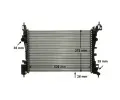 MAHLE Chladi vody MAO CR 1121 000P, CR 1121 000P