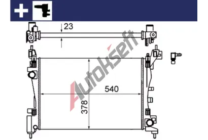 MAHLE Chladi vody MAO CR 1121 000S, CR 1121 000S