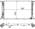 MAHLE Chladi vody MAO CR 1133 000P, CR 1133 000P