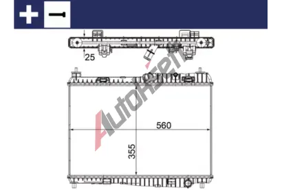 MAHLE Chladi vody MAO CR 1135 000S, CR 1135 000S