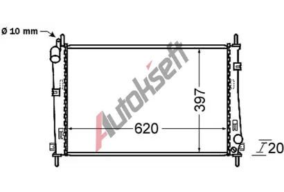 MAHLE Chladi vody MAO CR 1137 000S, CR 1137 000S