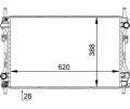 MAHLE Chladi vody MAO CR 1140 000S, CR 1140 000S