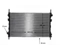 MAHLE Chladi vody MAO CR 1140 000S, CR 1140 000S