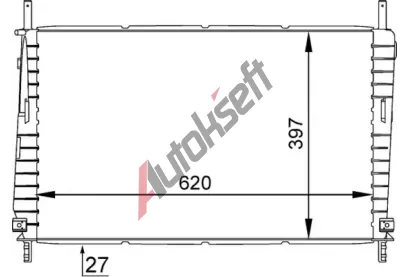 MAHLE Chladi vody MAO CR 1141 000S, CR 1141 000S