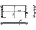 MAHLE Chladi vody MAO CR 1147 000P, CR 1147 000P