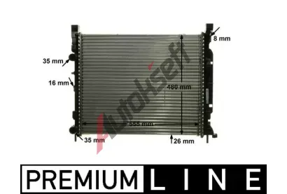 MAHLE Chladi vody MAO CR 1155 000P, CR 1155 000P