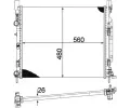 MAHLE Chladi vody MAO CR 1155 000P, CR 1155 000P
