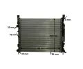MAHLE Chladi vody MAO CR 1155 000P, CR 1155 000P