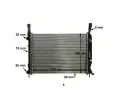 MAHLE Chladi vody MAO CR 1157 000P, CR 1157 000P