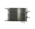 MAHLE Chladi� vody MAO CR 1158 000P, CR 1158 000P