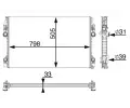 MAHLE Chladi vody MAO CR 1163 000P, CR 1163 000P