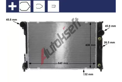 MAHLE Chladi vody MAO CR 1176 000S, CR 1176 000S