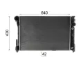 MAHLE Chladi� vody MAO CR 1177 000S, CR 1177 000S