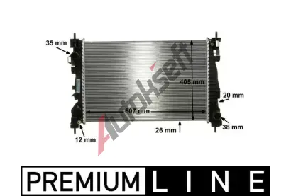 MAHLE Chladi vody MAO CR 1180 000P, CR 1180 000P