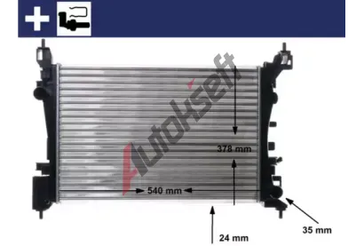 MAHLE Chladi vody MAO CR 1182 000S, CR 1182 000S