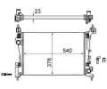 MAHLE Chladi vody MAO CR 1182 000S, CR 1182 000S